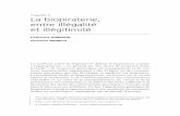 La biopiraterie, entre illégalité et illégitimitéhorizon.documentation.ird.fr/exl-doc/pleins_textes/ed-06... · 2013-10-16 · La Coalition contre la biopiraterie1 définit la