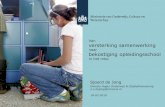 Van versterking samenwerking bekostiging opleidingsschool · Regeling versterking samenwerking (2013-2016) • Doel: infrastructuur voor gesprek tussen opleidingen en scholen over