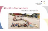 Goethe-Gymnasium · 2019-01-30 · NaWi Sport Erdkunde Musik 12.15-13.00 Deutsch Mittagspause 14.00-14.45 Instrumental-Unterricht AGs Französisch NaWi Betreuung 14.45-15.30 KLS 15.30-16.00