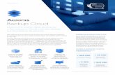 Fiche produit Acronis Backup Cloud · 2019-10-10 · Exchange Online, OneDrive for Business et SharePoint Online avec une solution complète de sauvegarde Cloud à Cloud. Protection