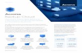Fiche produit Acronis Backup Cloud · 2019-01-15 · Acronis Backup Cloud prend en charge plus de 20 plates-formes ... OneDrive for Business et SharePoint Online avec une solution