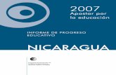 informe educativo final2 2007 - E. por la Educación€¦ · EDUCATIVO NICARAGUA Apostar por la educación Programa de Promoción de la Reforma Educativa en ... cuatro recomendaciones