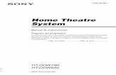 Home Theatre System• Las instrucciones en este manual son para el modelo HT-DDW790 y HT-DDW685. En este manual, HT-DDW685 se utiliza con fines ilustrativos salvo que se indique lo
