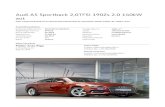 Audi A5 Sportback 2,0TFSI 190Zs 2.0 140kW aut · Audi A5 Sportback 2,0TFSI 190Zs 2.0 140kW aut  Automašīnas pārskats