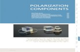 POLARIZATION COMPONENTSkeoc.kr/pdf/POLARIZATION_COMPONENTS.pdf · 2018-10-23 · polarization components selection guide polarization components laser line polarizing cube beamsplitters