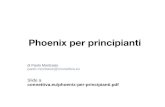 Phoenix per principianti - italian-elixir.org · 2014: Conoscenza(Elixir) == 0 → Phoenix Imparare Elixir mentre si impara Phoenix
