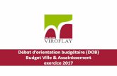 Débat d’orientation budgétaire (DOB) · Le décret du 24 juin 2016 : le rapport d’oientation budgétaire comprend en outre une présentation de la structure et de l’évolution