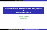 Complexidade Assintótica de Programas X Análise Empíricahebert/disc/aed1/AED1_03_complexidade.pdf · Análise de Algoritmos Análise de Algoritmos 1 Introdução; 2 Conceitos básicos;