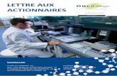 LETTRE AUX ACTIONNAIRES - Oncodesign · 1 - Global Immunology Market to 2022 - Large pipeline and competitive market to drive long-term market growth, GBI Research 2015 2 - Janus