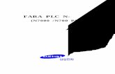 FARA PLC N 시리즈 · 2007-03-28 · 품 명 : n7000 plc, n700 plc 위치결정 유니트 (고속 type) 1-1 사양 1-1-2. 형상 및 치수 n7000 plc (예. 3축 유니트) 외형