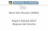 West Nile Disease (WND) Report Attività 2014 · West Nile Disease (WND) Regione del Veneto report 2014 Nel corso della stagione estiva 2013 sono state identificate numerose positività