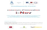 CDC Concours d'innovation · Le « Concours d’innovation i-Nov », financé par le Programme d’investissements d’avenir (PIA), vise à soutenir des projets innovants portés
