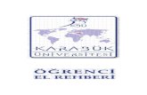 KBU ELREHBERI - karabuk.edu.tr · EGiTiMLERi Karabük Universitesi Yabancl Diller Yüksekokulu bünyesinde kurulan Kurslar Koordinatörlüžü ... adet tiyatro salonu, 1 adet müzik
