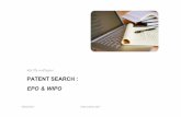 พัชราวิไล พงษ์วิชชุลดา PATENT SEARCH : EPO ...161.246.35.43/images/IP/Patent search EPO WIPO.pdf · 2017-03-21 · Aureka, Thomson Innovation