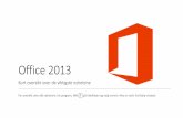 Office 2013 - UiS...Office 2013 har fått et flatere og mer moderne design. Office 2013 er nå tilpasset berøringsskjermer. Bruksmåter og funksjoner er nærmest identisk med Office
