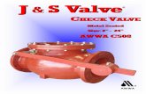 JJ & & SS ValveValve Catalog MSCV 2-24 WEB.… · ANSI B16.1 Class 125 Flanged S ¢ : 2” - 24” I : Vertical or Horizontal Installation W P : 12”and Smaller- 200PSI Working Pressure