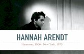Lezione Hannah Arendt - people.unica.it · Hannah Arendt sviluppa il suo pensiero politico attraverso varie categorie che si pongono in netto contrasto rispetto a quelle del totalitarismo.