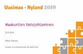 Uusimaa ja ICT:n synkronointiatk-paivat.fi/2018/S08-Rotonen.pdf · • Kaikki tehtävänalojen kirjaaminen samalle tasolle kuin esim. terveydenhuollossa 1. Kustannus ja palvelurakenteiden