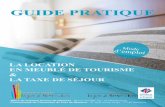 GUIDE PRATIQUE - Mairie de Boulancourt en Seine et Marne ...boulancourt77.fr/wp-content/uploads/2018/06/Guide-Taxe-de-Sejour-… · LA TAXE DE SÉJOUR A NOTER La taxe de séjour doit