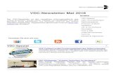 VDC-Newsletter Mai 2016€¦ · Reality In The Healthcare Market – Global Industry Analysis, Size, Share, Growth, Trends And Forecast, 2013-2019" to its collection of research reports.
