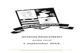 SCHOOLREGLEMENT · 21. Infobrochure Onderwijsregelgeving bijlage 1 – personeelsformatie bijlage 2 – jaarkalender bijlage 3 – goedkeuring opvoedingsproject en schoolreglement