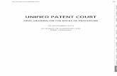 UNIFIED PATENT COURT - upc.documents.eu.com · 11/26/2014  · the Rules of Procedure deals with a key component of the future Court, namely its Rules of Procedure, and they concern