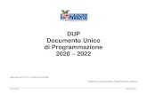DUP Documento Unico di Programmazione 2020 – 2022 · DUP 2020-2022 Provincia di Cuneo DUP Documento Unico di Programmazione 2020 – 2022 Approvato con D.C.P. n. 8 del 26 marzo