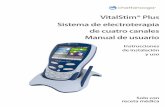 VitalStim® Plus Sistema de electroterapia de cuatro ... · este manual de usuario, póngase en contacto con DJO o con un distribuidor autorizado de DJO para que le ayude. • La