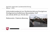 Amt für regionale Landesentwicklung Weser - Ems · 2018-10-18 · Amt für regionale Landesentwicklung Weser - Ems Informationsabend zur Dorfentwicklung Ovelgönne Dorfgemeinschaftshaus