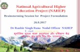National Agricultural Higher Education Project (NAHEP) · skill building, productivity and outputs – publications, technologies etc. HR developed is responsible for green, white,