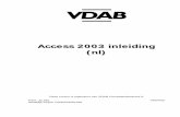 Access 2003 inleiding (nl) - WordPress.com...Hoofdstuk 3 Tabellen, de basis van elke database 30 3.1 Aanmaken van een tabel.....30 3.1.1 Velden definiëren in een gegevensbestand.....32