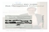Certified ISO 31000 Risk Management Professional 31000... · 2017-12-18 · ISO 31000 Risk Management Professional van het Global Institute for Risk Management Standards ... normen