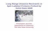 Long Range Distance Restraints in Spin Labeled Proteins ...web.mit.edu/fbml/winterschool2008/talks/Thu3a - Jaroniec...Long-Range Restraints • Measurement of long-range (> ~5 Å)