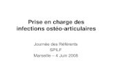 Prise en charge des infections ostéo-articulaires · Prise en charge des infections ostéo-articulaires Journée des Référents SPILF Marseille – 4 Juin 2008