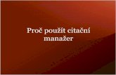 Proč použít citační manažer - Masaryk University...Přidání dokumentů (článků, knih…) Dokumenty můžete přidat mnoha způsoby: •Přidáním jednotlivých souborů