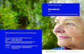 Geriatrie - helios-gesundheit.de · Geriatrie. Die psychologische Diagnostik und individuell angepasse Therapie spielt eine wichtige Rolle in der Behandlung älterer Menschen. Behandlungsziel