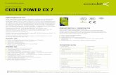 Multi-Flexmörtel CODEX POWER CX 7int.codex-x.com/uploads/tx_dddownloadmatrix/codex... · Produktdatenblätter der mitverwendeten codex Produkte beachten. ANWENDUNGEN VERBRAUCH Zahnleiste