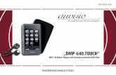„DMP-640.touch“ · „DMP-640.touch“ MP3- & Video-Player mit Kamera und microSD-Slot PX-4814-675 Bedienungsanleitung