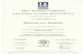 certifikat2 - Ekoservis Humenné, s.r.o | Skládka odpadu Lúčky · 2015-03-10 · DET NORSKE VERITAS CERTIFIKÁT SYSTÉMU MANAŽÉRSTVA Certifikát C. 00217-2006-HSO-BVA Týnto