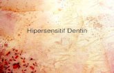 Hipersensitif Dentin - fkg.usu.ac.id · Langkah untuk menentukan sensitifitas gigi pasien 1. Riwayat dan rasa sakit( tajam, tumpul dan berdenyut) 2. Jumlah dari gigi yang sensitif