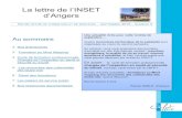 La lettre de l’INSET d’Angers · de l’INSET d’Angers de juin 2015) ... depuis 1997 et la partage avec passion depuis 2006 avec mes stagiaires. Ceux-ci ... Le pilotage et le