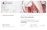AUTODESK AUTOCAD Certified Professional …...Autodesk Certified Professional: AutoCAD outubro 4, 2017 Date verify.certiport.com Carl Bass President, Chief Executive Officer Title
