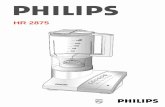 HR 2875 - p4c.philips.comspecial cord. Apply to your Philips dealer or to the Philips organisation in your country. •Keep the appliance away from children. •Do not leave the appliance