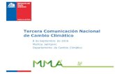 Tercera Comunicación Nacional de Chile - Centro UC de ... · (Depto. de Cambio Climático preside el ETICC) Antecedentes: Institucionalidad para elaboración, implementación y seguimiento