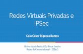 IPSec Redes Virtuais Privadas e - gta.ufrj.br€¦ · Visão geral de uma VPN - Retirada de Redes Privadas Virtuais - Pedro Celestino. VPN - Segurança Confidencialidade Integridade