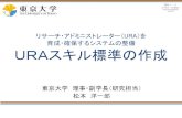 リサーチ・アドミニストレーター（URA2014/02/18  · リサーチ・アドミニストレーター（URA）を 育成・確保するシステムの整備 URAスキル標準の作成
