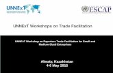 UNNExT Workshops on Trade Facilitation · Ниже суммы кредитного потолка ... Электронный сертификат о покупке Заявка на