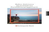 Robo-Advisory Quantitatives Portfoliomanagement. · 2018-08-07 · Der Robo-Advisor vergleicht laufend das festgelegte maximale Risikoniveau mit dem effektiven Marktrisiko. Verändern