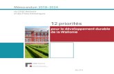 Mémorandum 2019-2024 - CESE Wallonie...2019-2024 4 12 priorités pour le développement durable de la Wallonie Une politique industrielle prospective, 1 axée vers de nouvelles filières