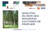 QUALITES DU BOIS DES NOUVEAUX CULTIVARS DE ...capsis.cirad.fr/capsis/_media/documentation/reports/17...2009 : "Référentiel qualités du bois des cultivars de peuplier" Beaupré,